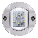 Luz De Cortesia 12v Cromada Branca 6 Leds Barco Lancha Jet
