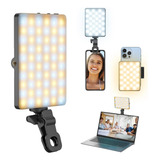 Luz De Led Auxiliar Com Clipe Para Pc Camera Celular Sancai Estrutura Preto Luz Branca Quente frio 110v 220v
