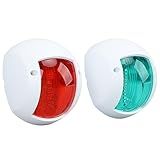 Luz De Navegação Led Luz Verde Vermelha Dc12v 2w Anel De Vedação De Borracha Luz Indicadora De Sinal De Barco Para Navio Para Corpo De Navio De 12 Metros Branco