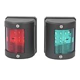 Luz De Navegação Led Pc Estibordo Porta Verde Vermelho 112 5 2nm Luz De Barco Marinho 12v 24vdc 2 Peças Para Luzes De Proa E Popa