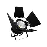Luz De Palco Profissional 200W Dupla Cor -Quente-Fria- Com Sombra - 4 Modos- Controle DMX- 18-000LM- IP20- 110-220V - Para KTV- Casamentos- Estúdios E Propaganda Externa
