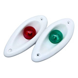 Luz De Proa Olho De Tubarão Em Abs Com Lâmpada Par Bb be