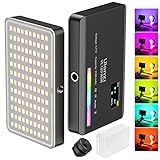 Luz De Vídeo ULANZI VL120 RGB Luzes De Vídeo De Bolso LED On Camera Bateria Recarregável Embutida 3100mAh 360 Efeitos De Luz Full Color 20 CRI 95 2500 9000K Painéis De LED Para