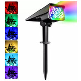 Luz Jardim 100 Solar Colorida Rgb Para Jardim Brilhante