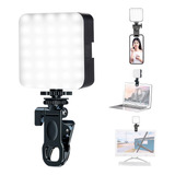 Luz Led Com Clip on Portatil Para Celular iPad Camera Video