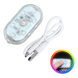 Luz Led Touch Usb Rgb Interna Porta Luva Imã Portátil
