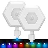 Luz Noturna Para Vaso Sanitário Pacote Com 2 Lâmpada LED Ativada Por Sensor De Movimento Luz De Vaso Sanitário De 8 Cores Para Decoração De Banheiro Conjunto De Banheiro Infantil Coisas Legais Pacote Com 2