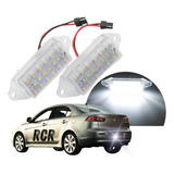 Luz Placa Led Mitsubishi Lancer 2011 Até 2020 Lampada Branca