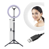 Luz Pra Tirar Fotos Live Maquiagem Iluminador Ring Light Led
