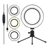 Luz Pra Tirar Fotos Live Maquiagem Iluminador Ring Light Led