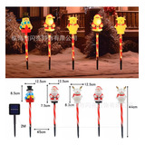 Luzes Solares De Jardim De Natal Grinch 2024 Pacote Com 5