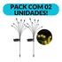 Luzes Solares De Jardim Em Forma De Vagalume Com 6 Led 2 Unidades Cor Amarelo 1 2v
