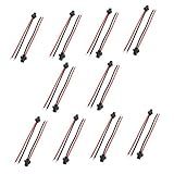 Luzhengyang 10 Pares JST Conector De 2 Pinos Macho Fêmea Fio De Cabo Para Bateria Luz LED Accs