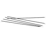 Luzhengyang 5pcs Black Carbon Fiber Tubes For S Rack Sports Equipment Parts 2mm OD X 1mm ID X 200mm L For Building Architecture Models RC Airplanes Weight Corrosion