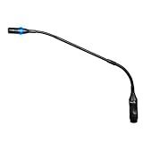 Lyco Microfone De Conferência Gooseneck Profissional GS 48 48cm Microfone De Mesa Alta Fidelidade De Áudio Flexível Ideal Para Reuniões Conferências Captação Clara Base Estável Preto