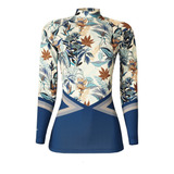 Lycra Ecolord Sea Flowers Upf50 Surf Praia malha Pet fem