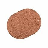 LYOR - Conjunto 4 Porta-Copos De Cortiça 10cm