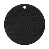 LYOR Descanso Para Panela Redondo De Silicone Preto 18cm