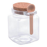 Lyor Porta Tempero Saleiro Vidro Tampa Bambu 310ml