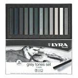 Lyra Soft Pastel 12 Tons De Cinza  Cor Cinza