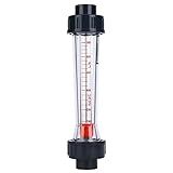 LZS 20 D Tubo De Plástico Medidores De Fluxo De Líquido 100 1000L H Medidor De Taxa De Fluxo De Líquido 25mm 1pol Rotâmetro De Água Boca Plana Conexões De Válvula Hidráulica Ferramenta De Medição De