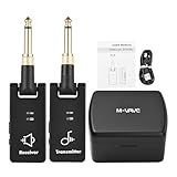 M VAVE WP 8 Sistema De Transmissão Sem Fio  Receptor De Guitarra Elétrica E Transmissor  Bateria Embutida Com Caixa Carregamento  3 5mm  6 35m Transmissão áudio Sem Fio