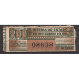 M707 bilhete De Loteria Rio Grande Do Sul 1942