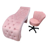 Maca Estética C Cadeira Premium Cilios E Sobrancelhas Cor Rosa chiclete
