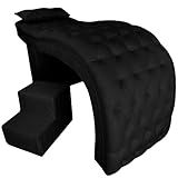 Maca Estética Estofada Profissional Para Clínica Capitonê 180x85x60 Preto 