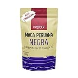 Maca Peruana Negra Em Pó Premium - 150G Pura Energia Natural - Gelatinizada - Para Homens E Mulheres - Maca Peruana Importada - Pura Sem Aditivos - Krydder Superalimentos