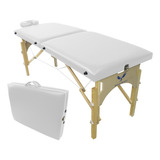 Maca Portátil Com Orificio Estética Classic 200kg Cor Branco