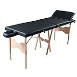 Maca Portátil Dobrável Estética Reclinável Sfm03 200kg Preto