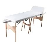 Maca Portátil Dobrável Estética Reclinável Sfm03 250kg Branco