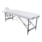 Maca Portátil Dobrável Pelegrin Pel 6500 Em Couro Pu Branca