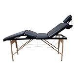 Maca Portátil E Dobrável Goldlife 4 Seções 250Kg 1 95x70Cm Com Capa Tranporte Preta