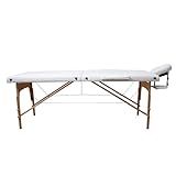 Maca Portátil Luxo 250kg 1 80Cm X 70Cm Branca
