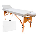 Maca Portátil Standard Reclinável Altura Regulável Cor Branco