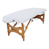 Maca Profissional Cedro Massagem Terapias Portatil Beltex Cor Branco
