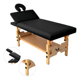 Maca Salus Brasil Mesa P Massagem Fixa Bali Spa Reclinável Cor Preto