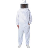 Macacão Apicultor Brim Branco Roupa Abelha Gg Apicultura