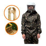 Macacão Apicultor Camuflado Roupa Proteção Abelha Brinde