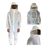 Macacão Apicultor Nylon Ventilado Completo Máscara Jaleco