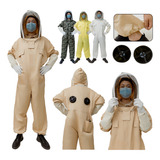 Macacão Apicultor Roupa Proteção Abelha C Ventilador Luvas