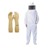 Macacão Apicultor Roupa Proteção Abelha Com Máscara E Luva