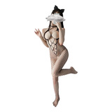 Macacão Arrastão Meia Calça De Corpo Inteiro Trama P M G Gg