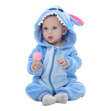 Macacao Bebe Bichinho Pijama Fantasia De Inverno Lilo Stitch