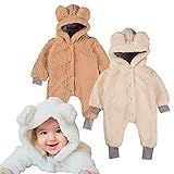 Macacão Bebe Bichinho Ursinho Inverno Pelúcia Pijama Menino Menina M 6 9meses Branco Natural 