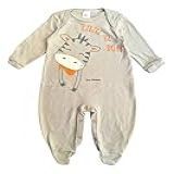 Macacão Bebe Menino Algodão Com Pezinho Bicho Molhado Zebra G