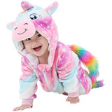Macacao Bebe Pijama Unicornio