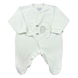 Macacão Bebê Plush Urso Com Orelhas Soltas Natural RN